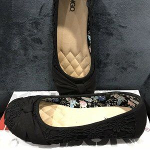 Bongo Black Flats